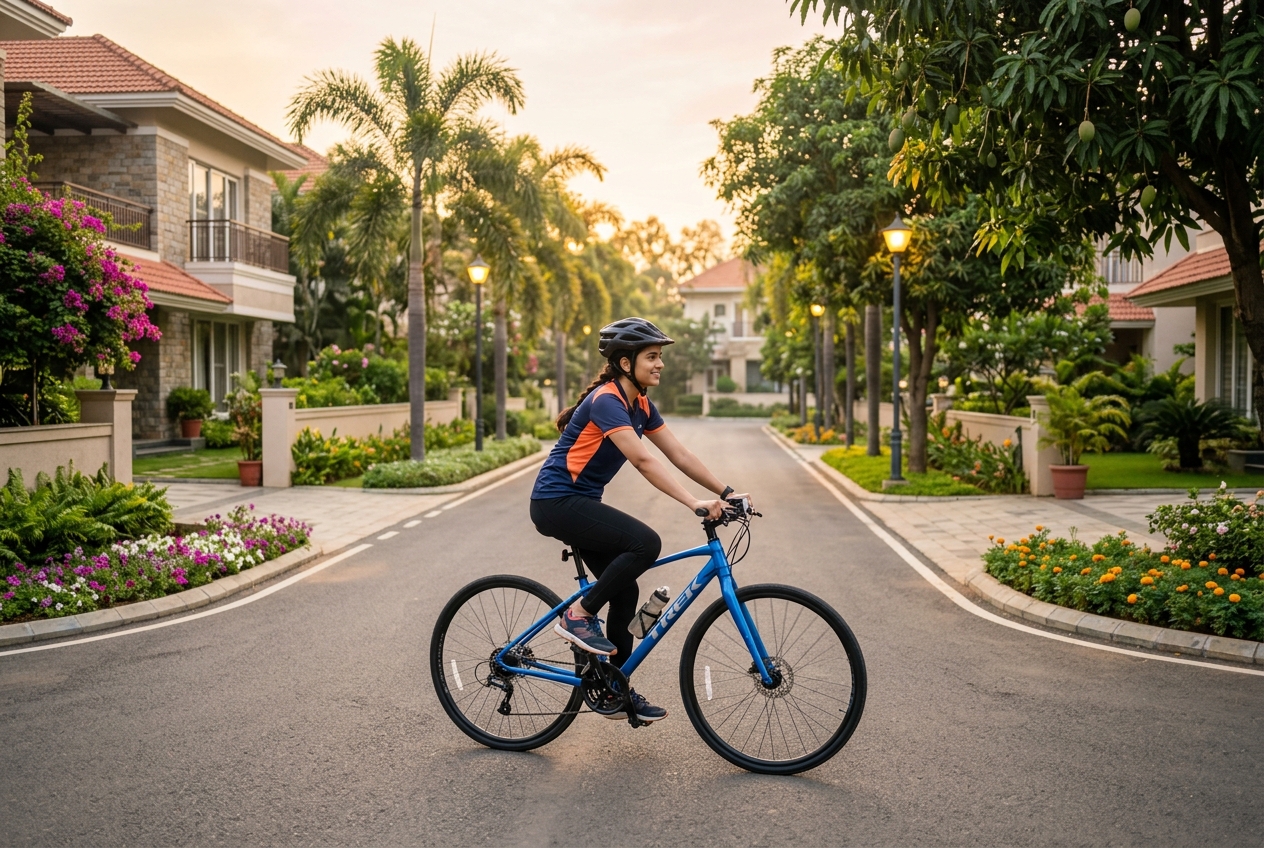 Cycling through AeroVista community