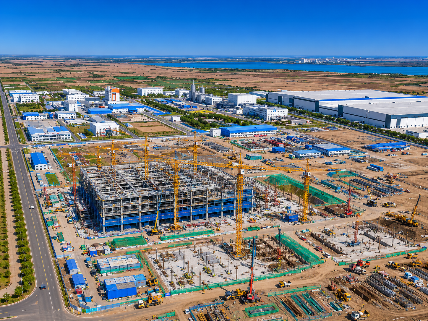 Tata Semiconductor Construction Progress